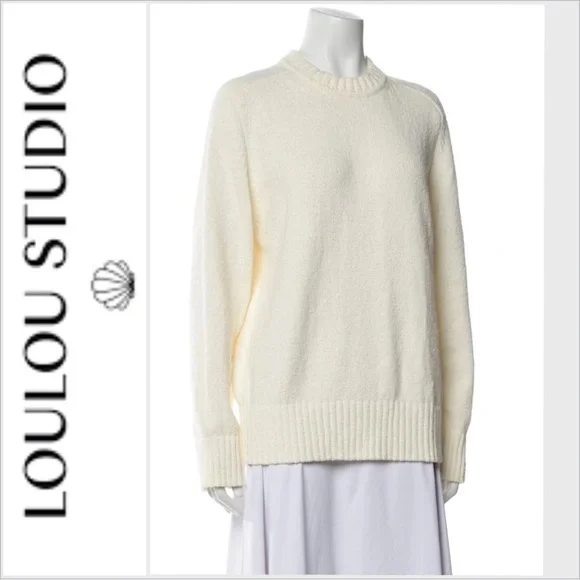 Loulou Studio Canillo ecru Crew-Neck Jumper XS